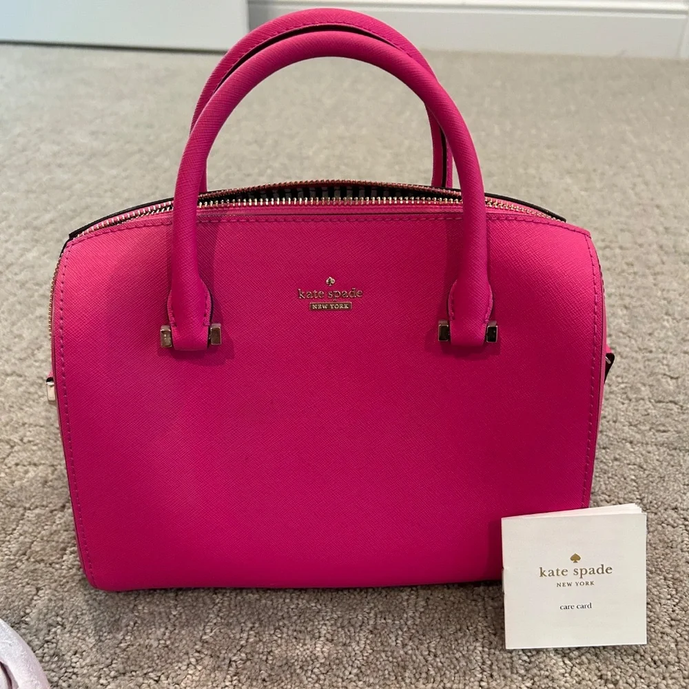 kate spade hot pink dome satchel - Picture 2 of 4